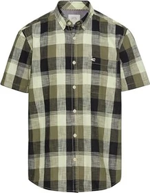 Camel Active Kariertes Hemd kurzarm khaki (Herren)
