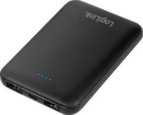 LogiLink Powerbank 5000mAh 2x USB-A Slim schwarz
