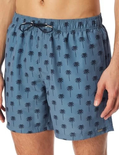 Schiesser Aqua Palmen Badeshorts atlantikblau (Herren)