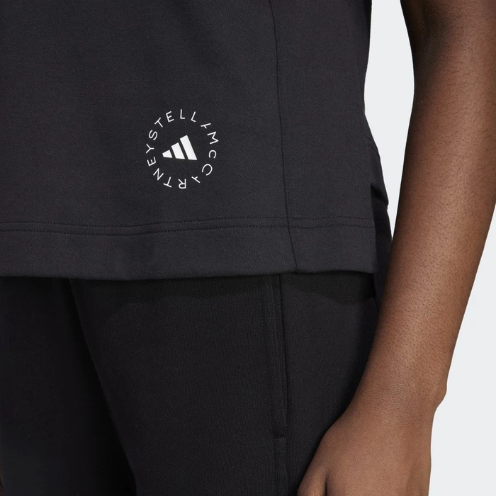 adidas by Stella McCartney Logo Funktionsshirt ärmellos schwarz (Damen)