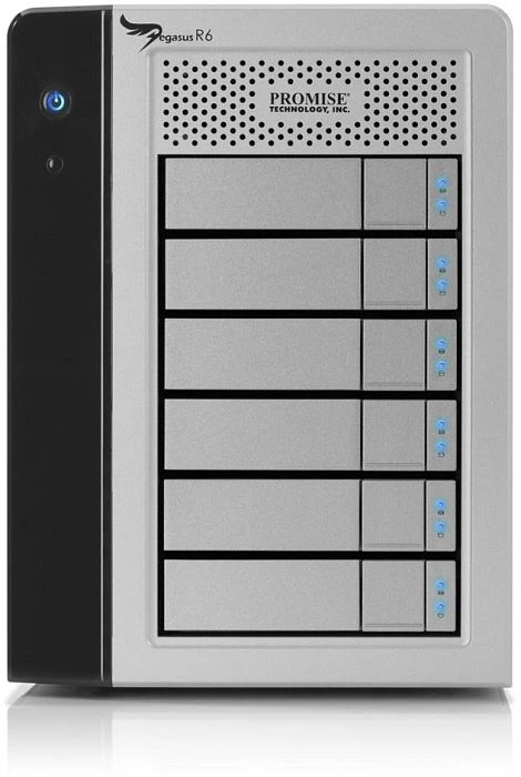 Promise Pegasus R6, 18TB, Thunderbolt 1 / Mini DisplayPort 1.1a