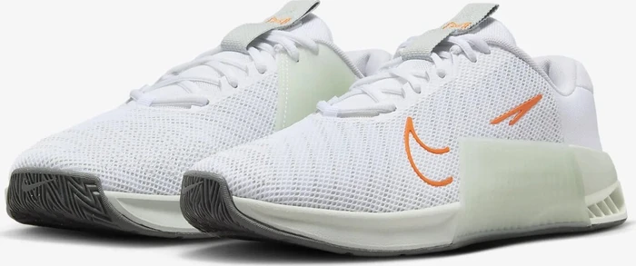 Nike Metcon 9 white/light silver/bright mandarin (Herren)