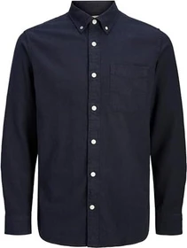 Jack & Jones Regular Fit Hemd langarm dark navy (Herren)