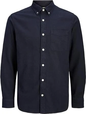 Jack & Jones Regular Fit Hemd langarm dark navy (Herren)