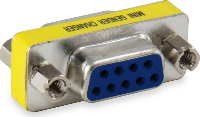 Equip seriell DB9 RS-232, Gender Changer Adapter, Buchse/Stecker
