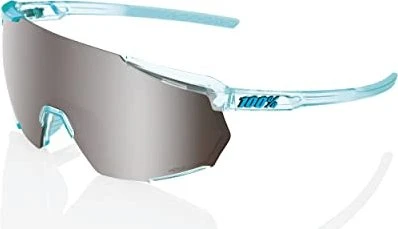 100% Racetrap 3.0 polished translucent mint/hiper silver mirror lens