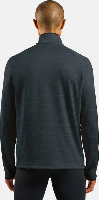 Odlo Run Easy Laufshirt langarm black melange (Herren)