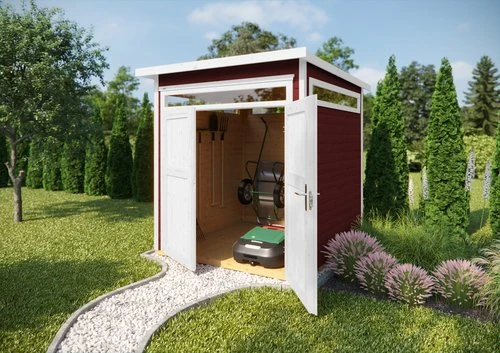 Weka 265 205x115cm Gerätehaus schwedenrot