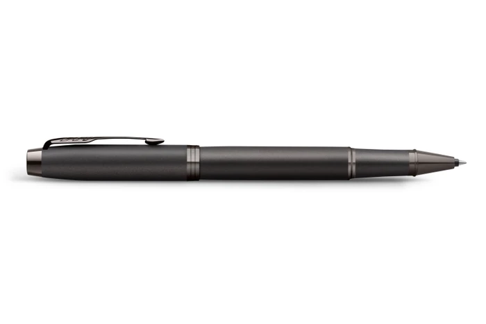 Parker IM Monochrome Tintenroller (Mine) gun metal stainless steel, Geschenkbox