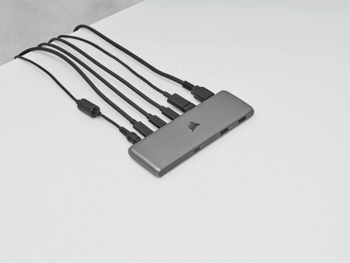 Corsair USB100 7-Port USB-C/USB-A Expansion Hub, USB-C 3.0 [Buchse]