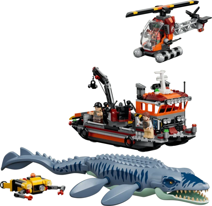 LEGO Jurassic World - Mosasaurier-Angriff auf das Boot