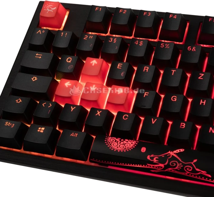 Ducky Shine 7 PBT, LEDs RGB, Blackout Edition, schwarz, MX RGB BROWN, USB, US