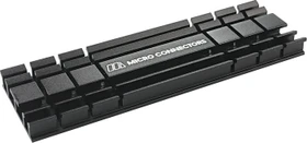 Micro Connectors M.2 SSD 5mm Low-Profile Heat Sink, schwarz