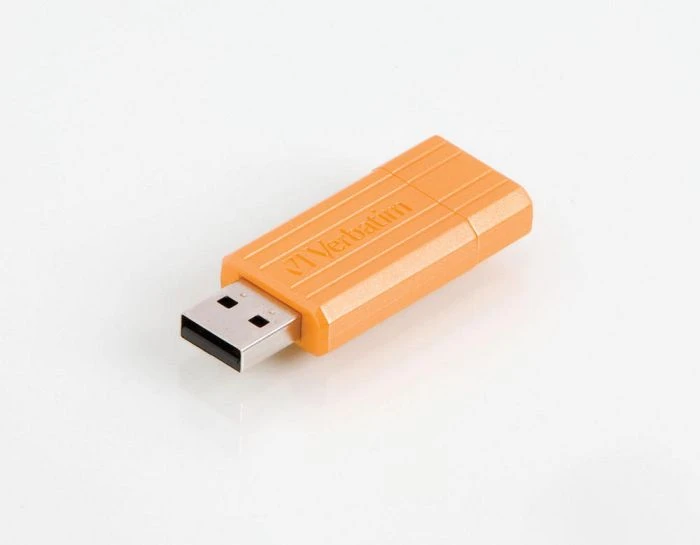Verbatim Store 'n' Go PinStripe 8GB orange, USB-A, USB 2.0