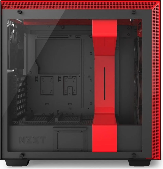 NZXT H700i schwarz/rot, Glasfenster