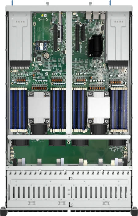 QNAP QuTS hero TDS-h2489FU-R2-4314-1T, 1TB RAM reg ECC, 2x SFP28 25Gb/s, 4x RJ-45 2.5GBase-T, 2HE