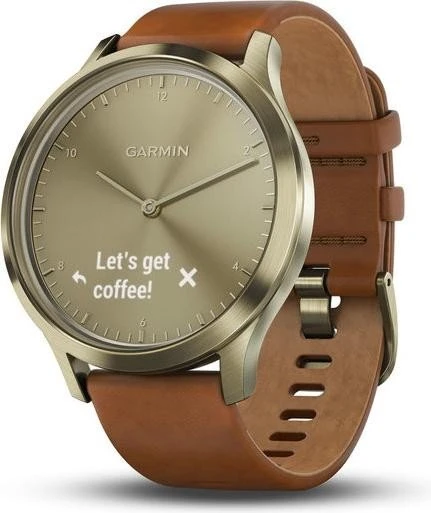 Garmin vivomove HR Premium Aktivitäts-Tracker gold/braun