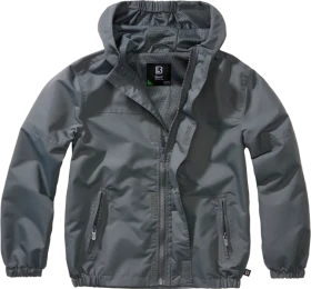 Brandit Windbreaker Summer Frontzip Jacke anthracite (Junior)
