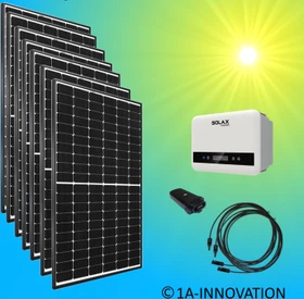 1A-Innovation SolaX Power X1 Mini G3 3.0-S-D + Solarmodul 405W, 3kW, 2.84kWp