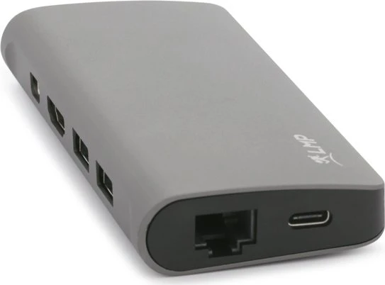 LMP USB-C Travel Dock, 9-Port, USB-C 3.0 [Stecker], space gray