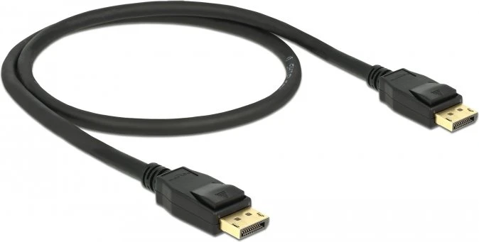 DeLOCK DisplayPort 1.2 Kabel 4K 60Hz schwarz, 0.5m