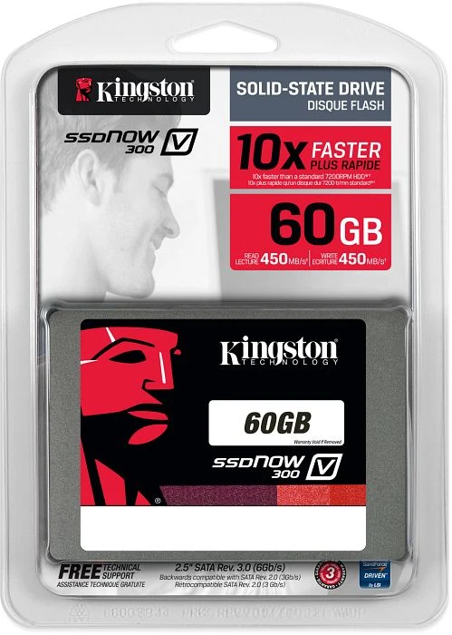 Kingston SSDNow V300 60GB, 2.5" / SATA 6Gb/s