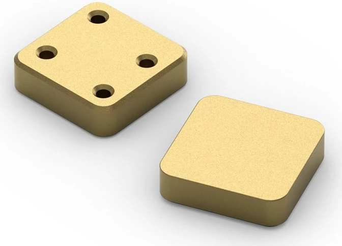 Glorious GMMK Wireless Numpad Blank Badge, Numpad-Zubehör, gold