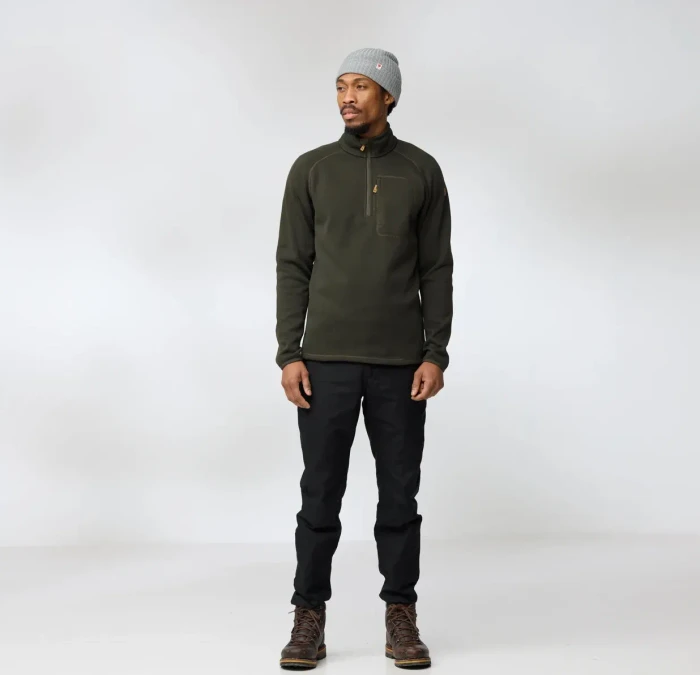Fjällräven Övik Fleece Half Zip Pullover deep forest (Herren)