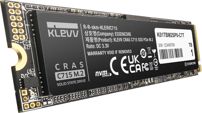 Klevv Cras C715 1TB, M.2 2280 / M-Key / PCIe 3.0 x4