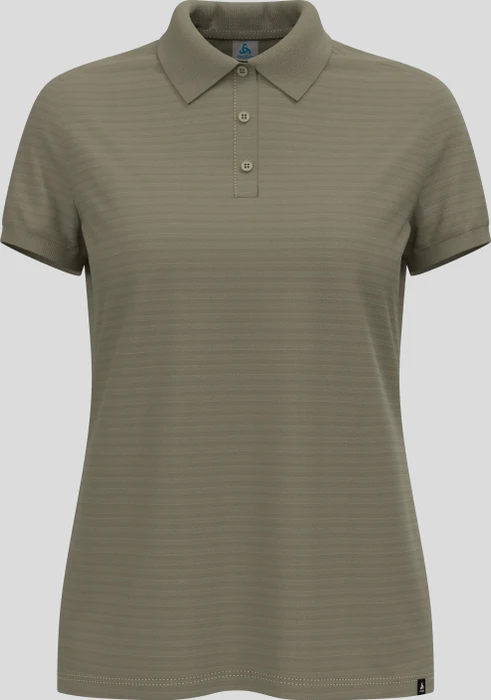 Odlo Ascent Natural Poloshirt kurzarm vetiver (Damen)