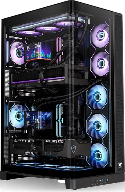 Thermaltake CAPO X Dual System Black, Glasfenster