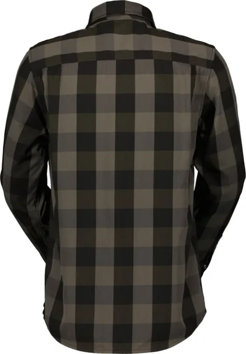 Scott Trail Flow Check Trikot langarm fir green/black (Herren)