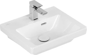 Villeroy & Boch Subway 3.0 Handwaschbecken 45x37x14.5cm, mit Überlauf, weiß alpin ceramicplus