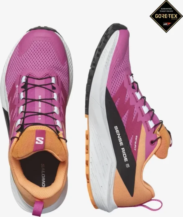 Salomon Sense Ride 5 GTX rose violet/white/bird of paradise (Damen)