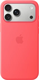 Apple Silikon Case mit MagSafe für iPhone 17 Pro Max guavepink