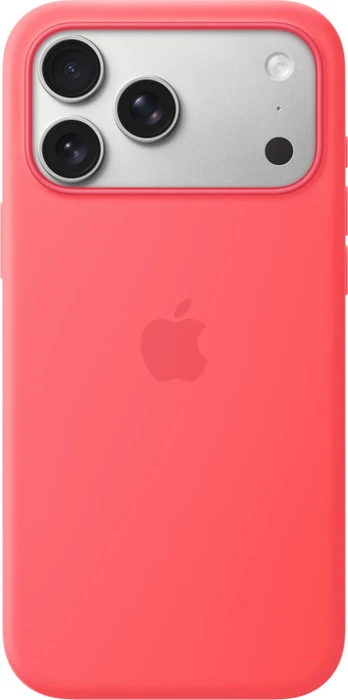 Apple Silikon Case mit MagSafe für iPhone 17 Pro Max guavepink