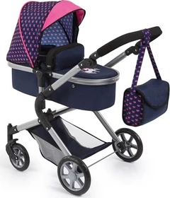 Bayer Design City Neo Puppenwagen Einhorn blau