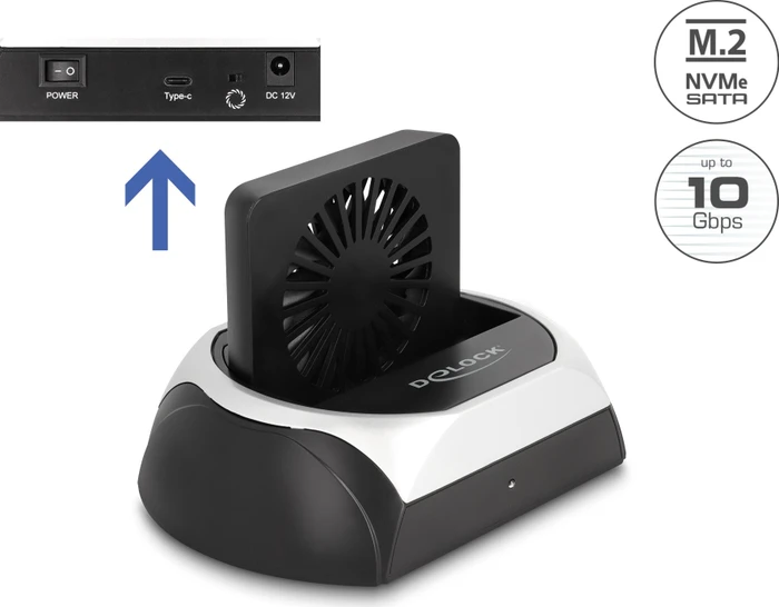 DeLOCK Dockingstation SATA 6Gb/s, USB-C 3.1 [Buchse]