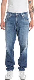 Replay Sandot Relaxed Tapered Fit Jeans medium blue (Herren)