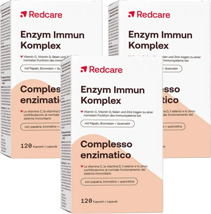 Redcare Enzym Immun Komplex Kapseln, 360 Stück (3x 120 Stück)