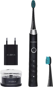 Ailoria Shine Bright schwarz + 2 Aufsteckbürsten + USB-Netzteil