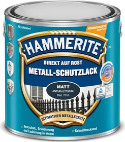 Hammerite Metallschutz-Lack außen matt anthrazitgrau, 2.5l