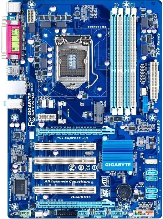 GIGABYTE GA-P75-D3 (Rev. 1.1) (Intel 1155)