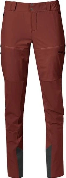 Bergans Rabot V2 Softshell Hose lang chianti red (Damen)
