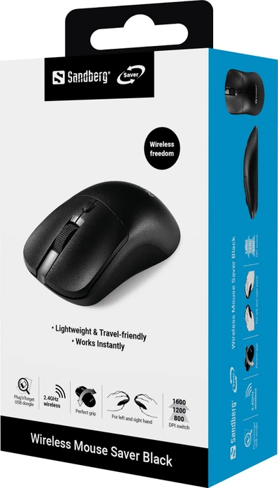 Sandberg Saver Wireless Mouse schwarz, USB