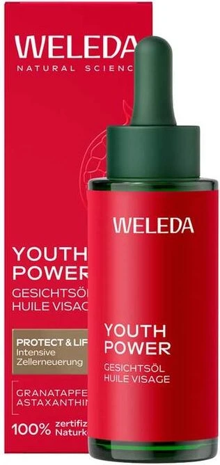 Weleda Youth Power Gesichtsöl Granatapfel, 30ml