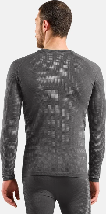 Odlo Performance Warm Baselayer Funktionsshirt langarm grey melange/black (Herren)