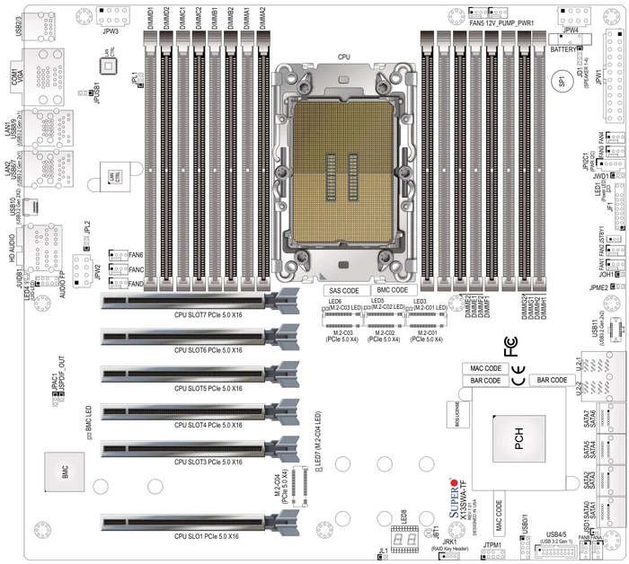 Supermicro X13SWA-TF, retail (Intel 4677)