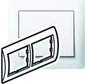 Legrand Galea Life Rahmen 2-fach waagrecht, ultraweiß