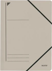 Leitz Dreiflügelmappe Karton mit Eckspanner, A4, grau